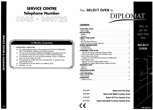 Manual Diplomat Select 620 Oven