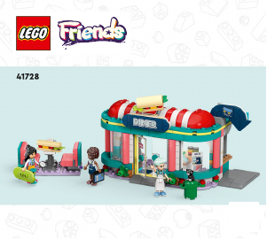 Manuale Lego set 41728 Friends Ristorante nel centro di Heartlake City