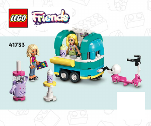 Handleiding Lego set 41733 Friends Mobiele bubbelthee stand