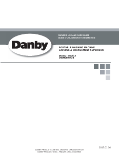 Mode d’emploi Danby DWM060WDB Lave-linge