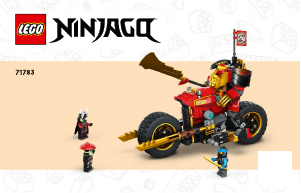 Manual de uso Lego set 71783 Ninjago Moto-Meca EVO de Kai
