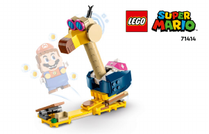 Manual Lego set 71414 Super Mario Set de Expansão Ataque Cabeçudo do Conkdor