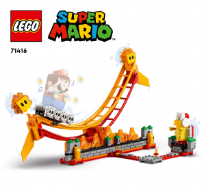 Handleiding Lego set 71416 Super Mario Uitbreidingsset: Rit over lavagolven