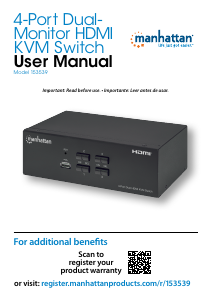 Manual Manhattan 153539 HDMI Switch