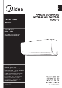 Manual de uso Midea MSAGFC-09H-01F Aire acondicionado