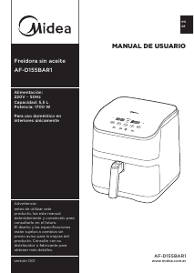 Manual de uso Midea AF-D155BAR1 Freidora