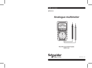 Manual Schneider IMT23113 Multimeter