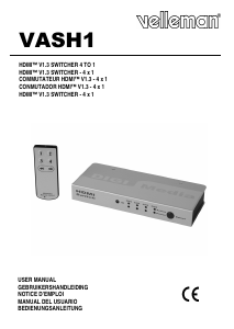 Handleiding Velleman VASH1 HDMI Switch