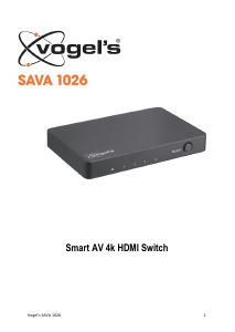 Manuál Vogel's SAVA 1026 Přepínač HDMI