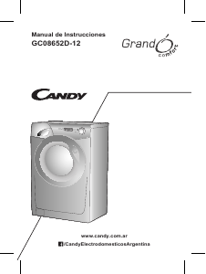 Manual de uso Candy GrandO Comfort GC 08652D-12 Lavadora