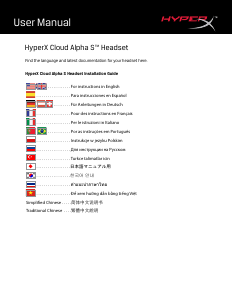 Hướng dẫn sử dụng HyperX Cloud Alpha S Bộ tai nghe