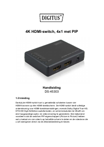 Handleiding Digitus DS-45303 HDMI Switch