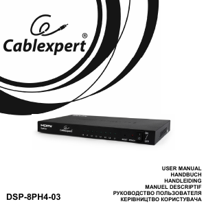 Bedienungsanleitung Cablexpert DSP-8PH4-03 HDMI-Umschalter