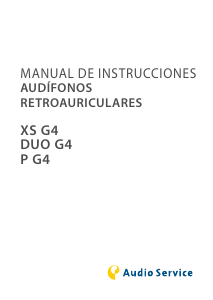 Manual de uso Audio Service XS G4 Aparato auditivo