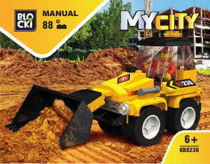 Manual Blocki set KB0230 MyCity Mini bulldozer