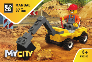 Manual Blocki set KB0240 MyCity Mini excavator