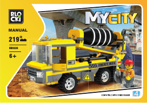 Manual Blocki set KB0226 MyCity Cement truck