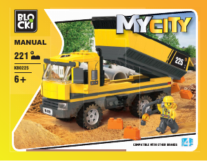 Manual Blocki set KB0225 MyCity Dump truck