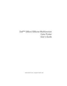 Manual Dell 1355cnw Multifunctional Printer