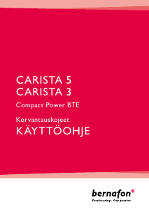 Käyttöohje Bernafon Carista 5 Kuulokoje