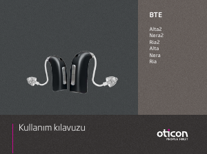 Kullanım kılavuzu Oticon Alta İşitme cihazı