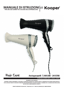Manual Kooper 2415788 Secador de cabelo
