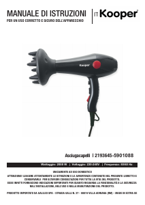 Manual Kooper 2193645 Secador de cabelo