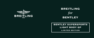 Manual de uso Breitling for Bentley Supersports Light Body QP Reloj de pulsera