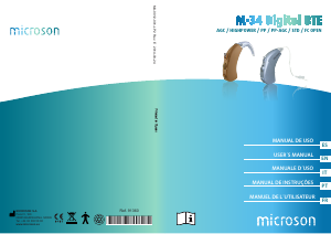 Manual de uso Microson M-34 Digital BTE Aparato auditivo