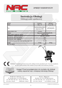 Instrukcja NAC JL36X-2 Kultywator