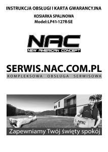 Instrukcja NAC LP41-127R-SE Kosiarka