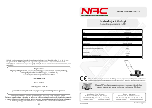 Instrukcja NAC LP50-450E-SD Kosiarka