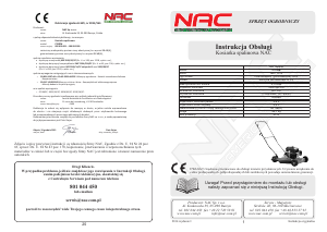 Instrukcja NAC C510M Kosiarka