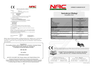 Instrukcja NAC LP40-300-PL-GG Kosiarka
