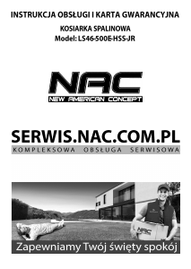 Instrukcja NAC LS46-500E-HSS-JR Kosiarka