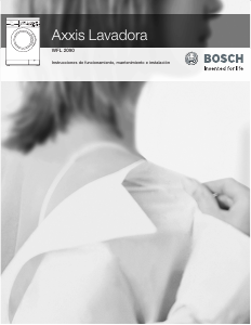 Manual de uso Bosch WFL2090UC Axxis Lavadora