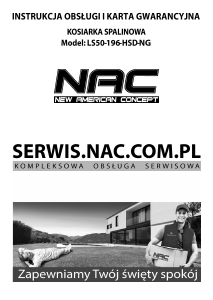 Instrukcja NAC LS50-196-HSD-NG Kosiarka