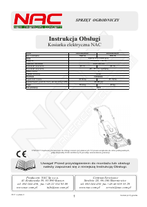 Instrukcja NAC LE18-46-SI-JT Kosiarka