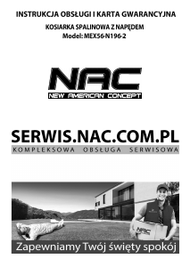 Instrukcja NAC MEX56-N196-2 Kosiarka