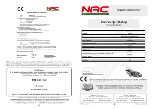 Instrukcja NAC LS53-EA190-HS Kosiarka