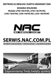Instrukcja NAC LP50-146-HS-NG Kosiarka