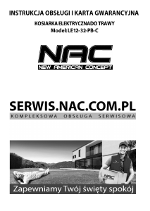 Instrukcja NAC LE12-32-PB-C Kosiarka