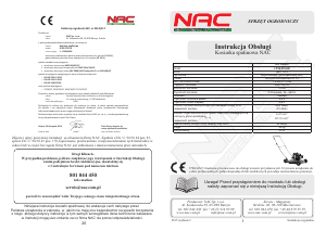 Instrukcja NAC LP50-375SD Kosiarka