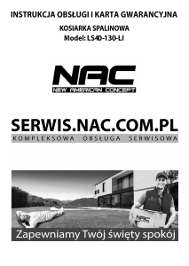 Instrukcja NAC LS40-130-LI Kosiarka