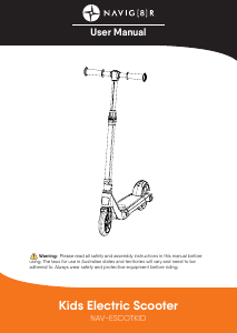 Handleiding Navig8r NAV-ESCOTKIDB Elektrische step