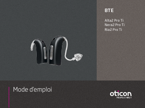 Mode d’emploi Oticon Alta2 Pro Ti Aide auditive