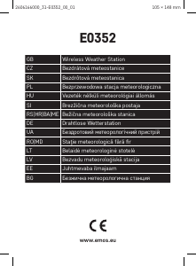 Manual EMOS E0352 Stație meteo