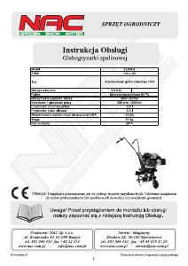 Instrukcja NAC JL36X-1 Kultywator