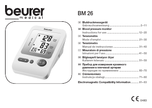 Handleiding Beurer BM 26 Bloeddrukmeter