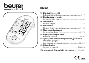 Manual de uso Beurer BM 55 Tensiómetro
